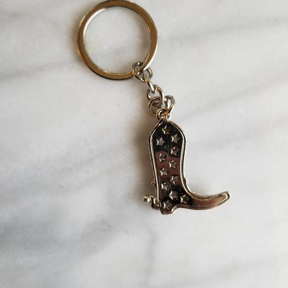 Cowboy boot key chain